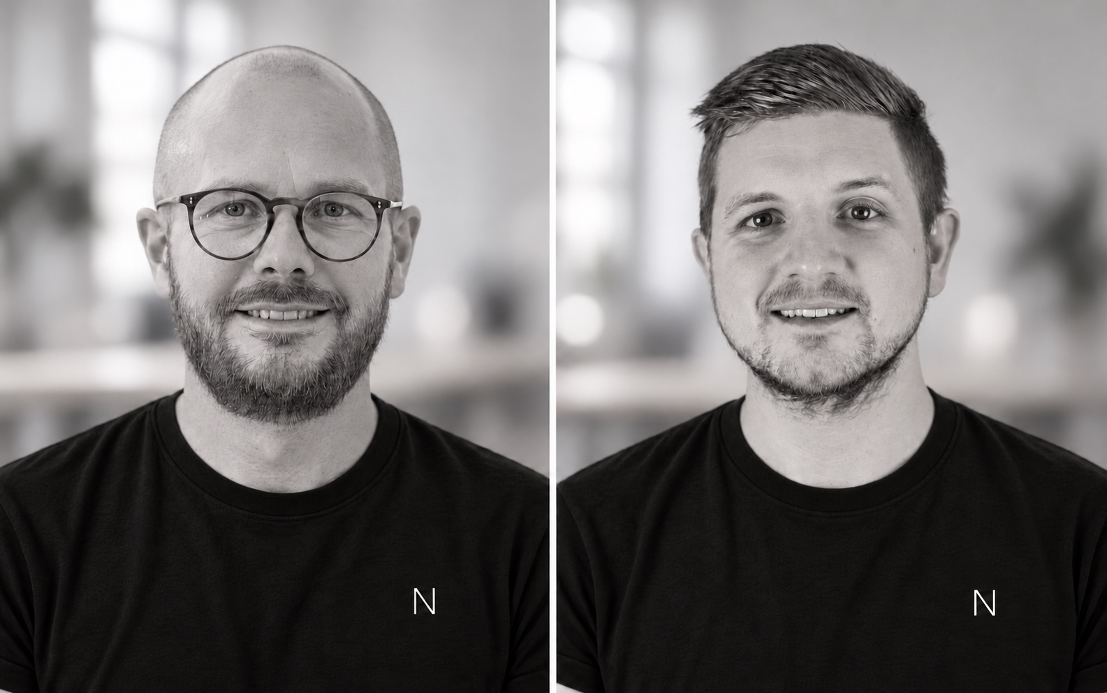 Portraits of the two NORDIOS founders